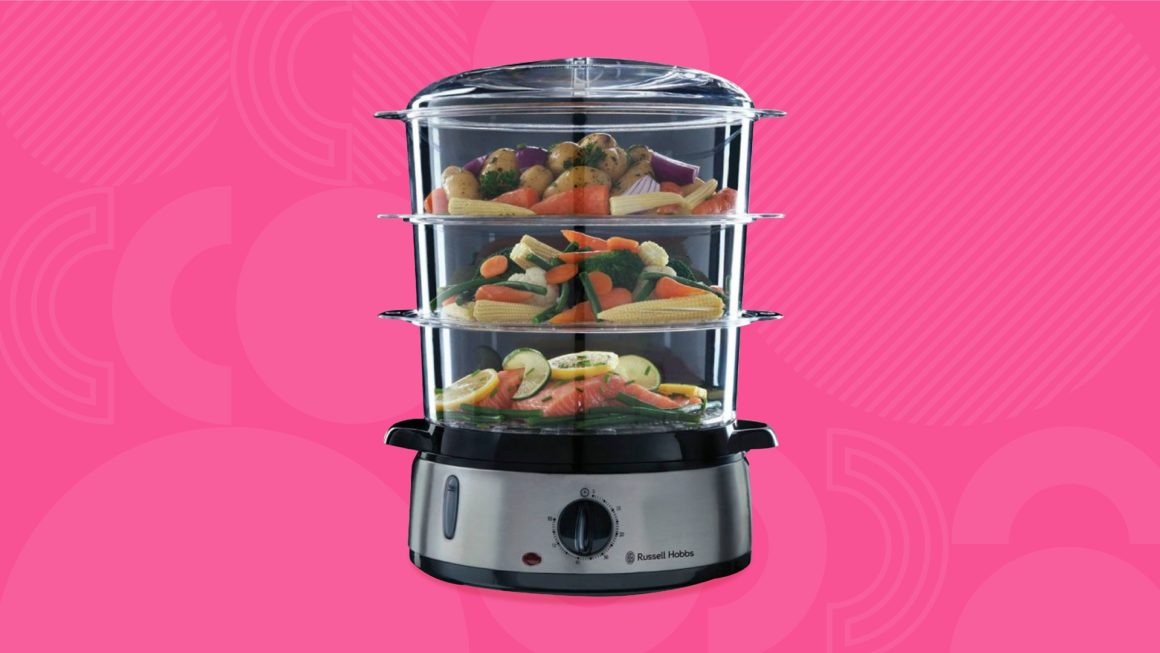Enjoy fresh steamed fish and veggies with Russell Hobbs' food steamer