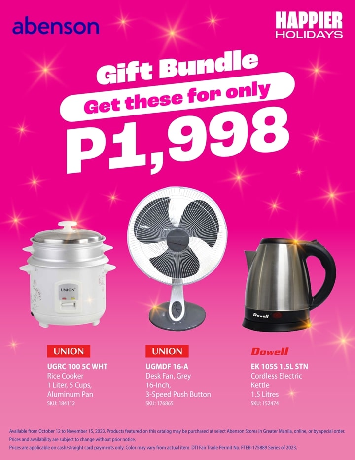 Abenson on sale home appliances